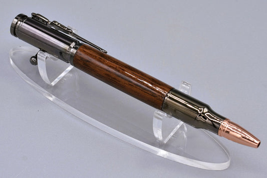 Handmade 30 Cal. Bolt Action pen. Walnut wood.