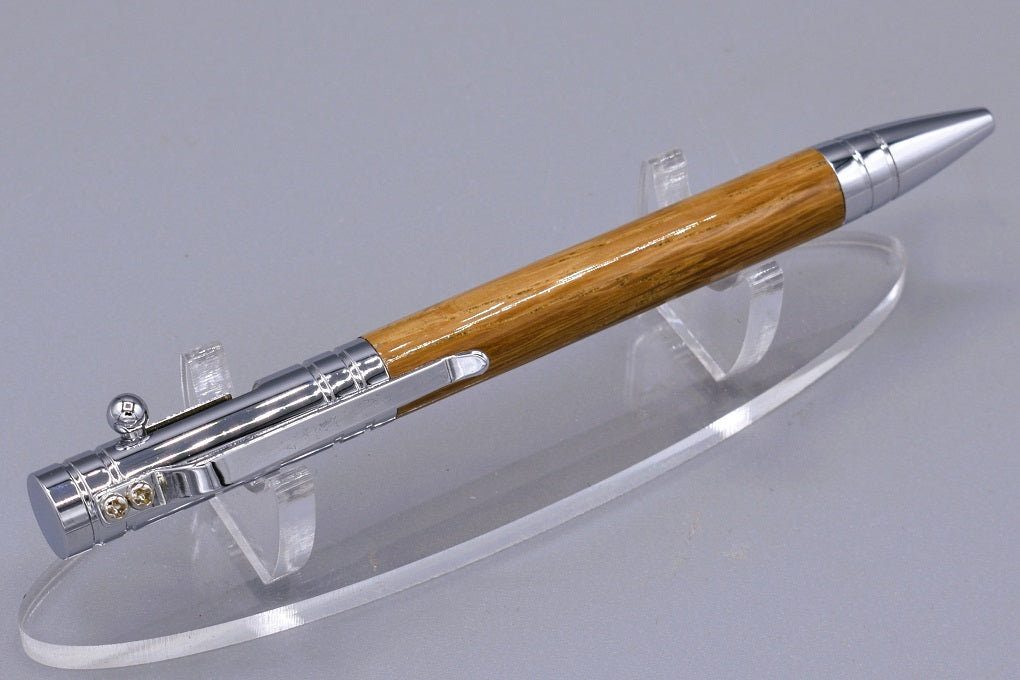 Handmade Bolt Action click pen. Oak wood.