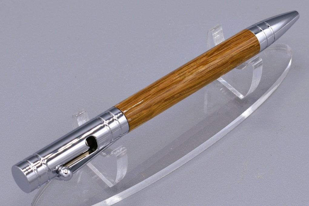 Handmade Bolt Action click pen. Oak wood.