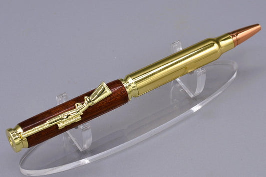 Handmade Bullet Twist Pen. Bloodwood.