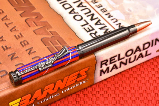 Handmade Bullet Twist Pen. Spectraply wood.