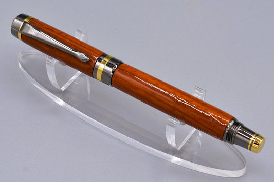 Handmade Classic Rollerball pen. Padauk wood.