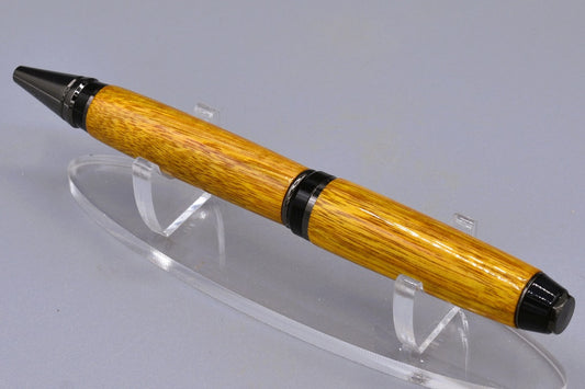 Handmade Cigar twist pen. Canary wood.