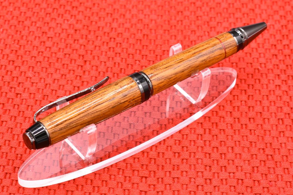 Handmade Cigar twist pen. Tzalam wood.