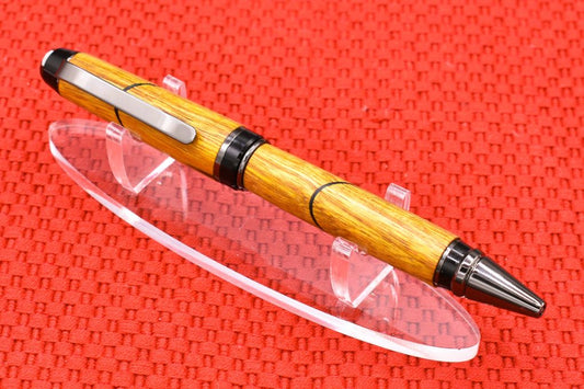 Handmade Cigar twist pen. Canary wood.