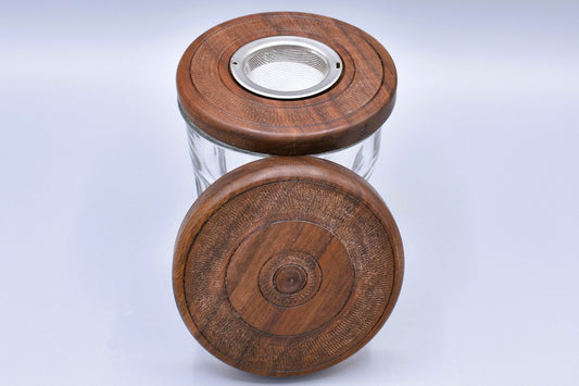 Handmade Cocktail smoker. Walnut wood.