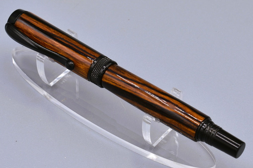 Knurl rollerball pen. Sonora desert Ironwood. – Grumpy Guy Pens