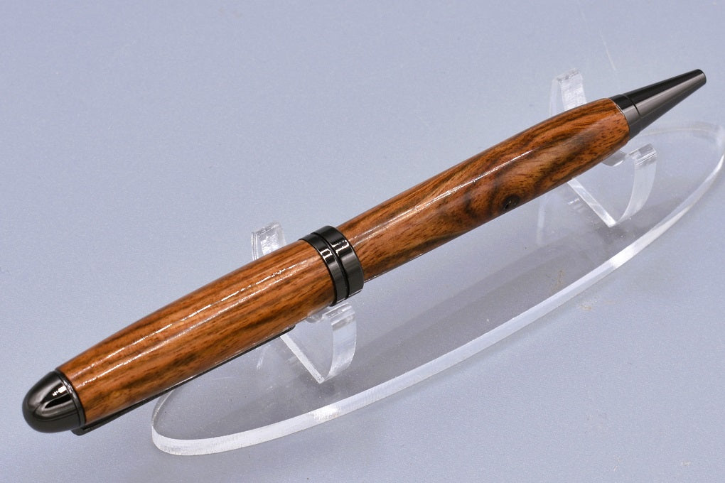 Handmade Round Top twist pen, Chechen wood.