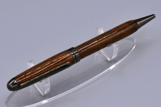 Handmade Round Top twist pen, Granadillo wood.