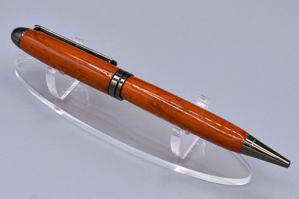 Handmade Round Top twist pen. Padauk wood.
