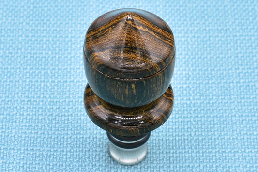 Handmade Bottle Stopper. Bocote wood.