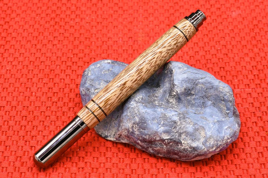 Handmade Click capped rollerball pen. Mango wood.