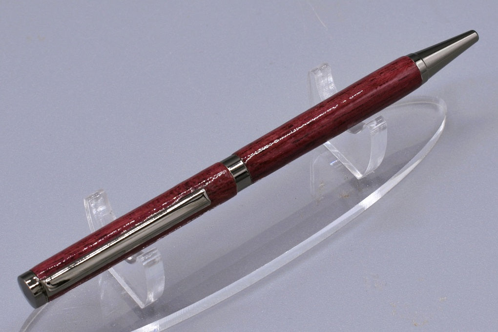 Handmade Slim twist pen. Purpleheart wood.