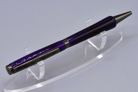 Handmade Slim twist pen. Dyed Cherry Wood.