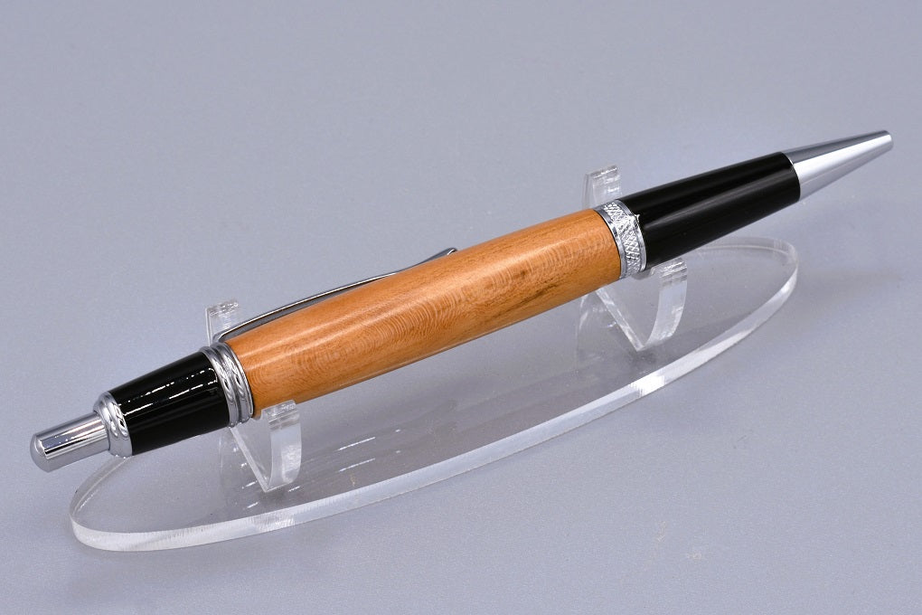 Handmade Large click pen. Cherry wood.