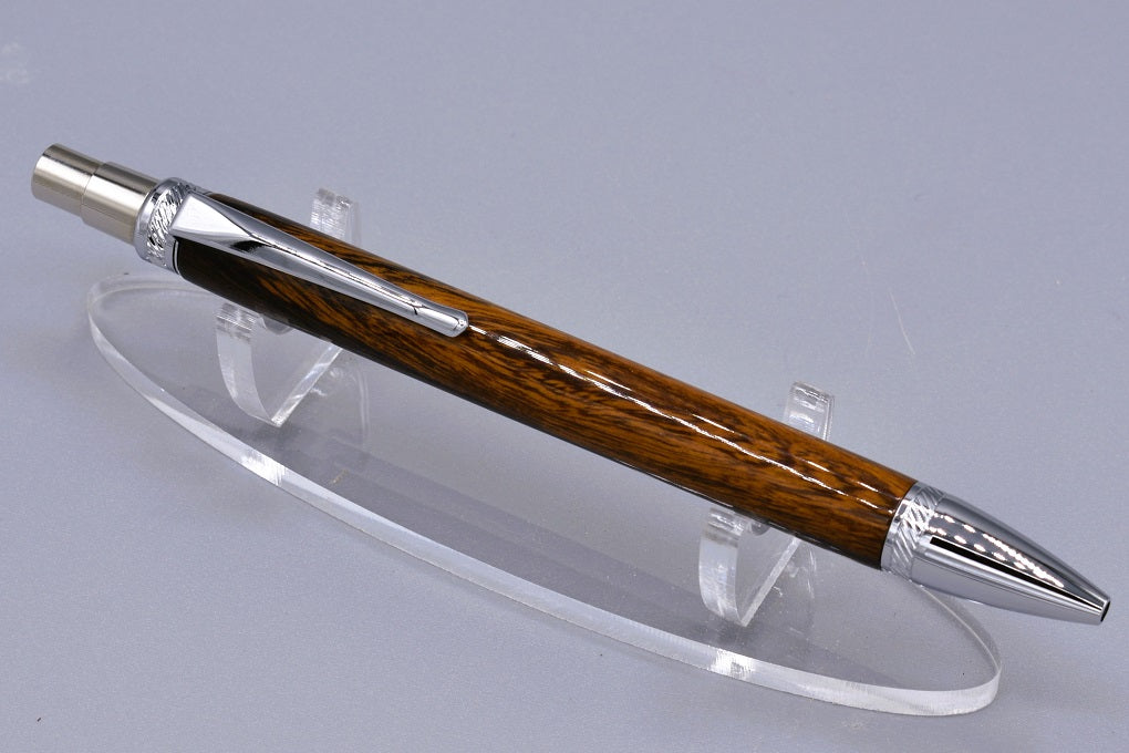 Thick click pen. Morado wood. – Grumpy Guy Pens