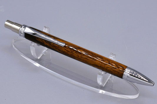 Handmade Thick click pen. Morado wood.