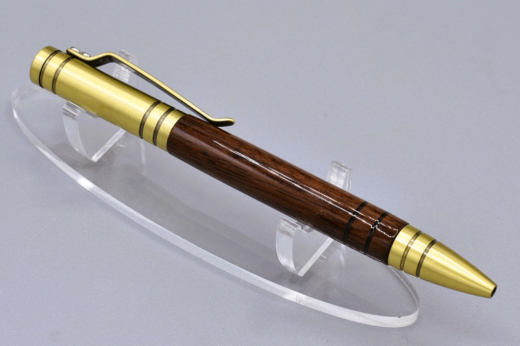 Handmade Bolt Action click pen. Walnut wood.