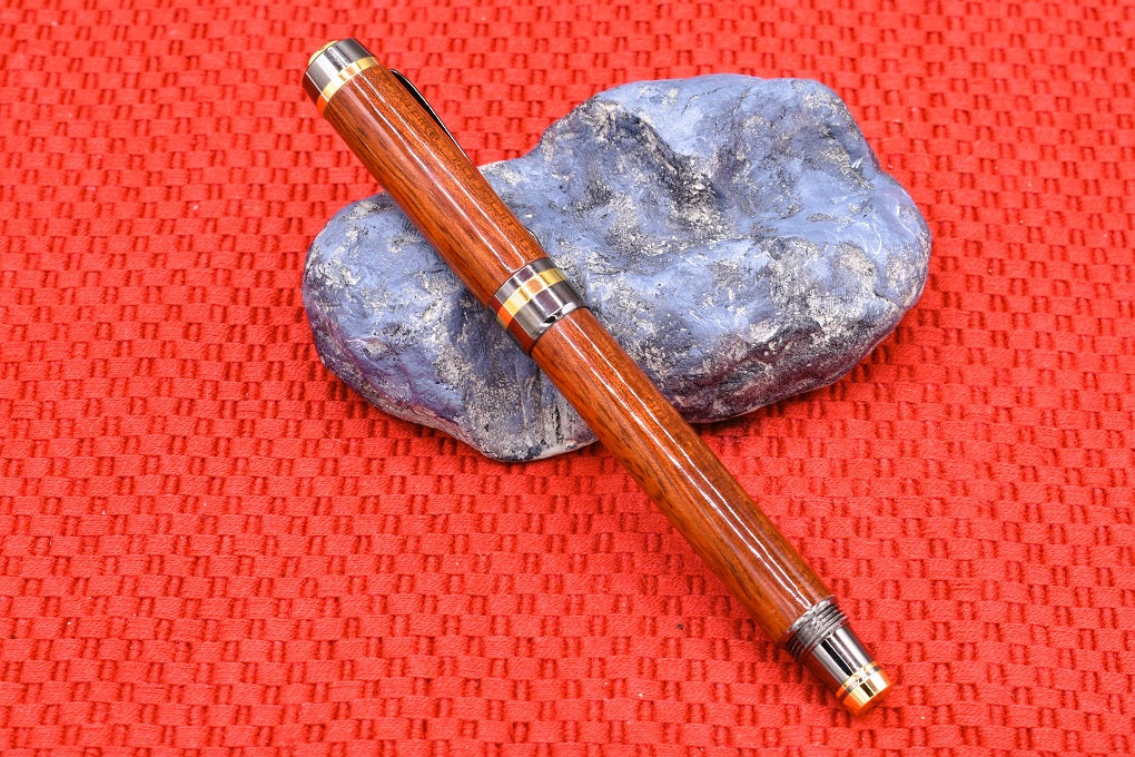 Handmade Classic fountain pen in Bloodwood.