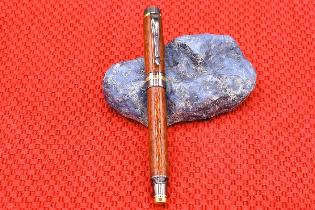 Handmade Classic fountain pen in Bloodwood.