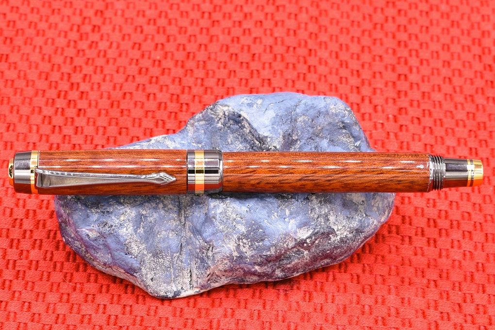 Handmade Classic fountain pen in Bloodwood.