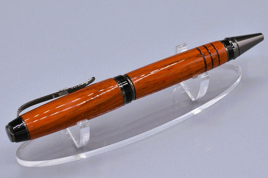 Artisan Slimline Ballpoint Pen With Green Box Elder Wood Barrel