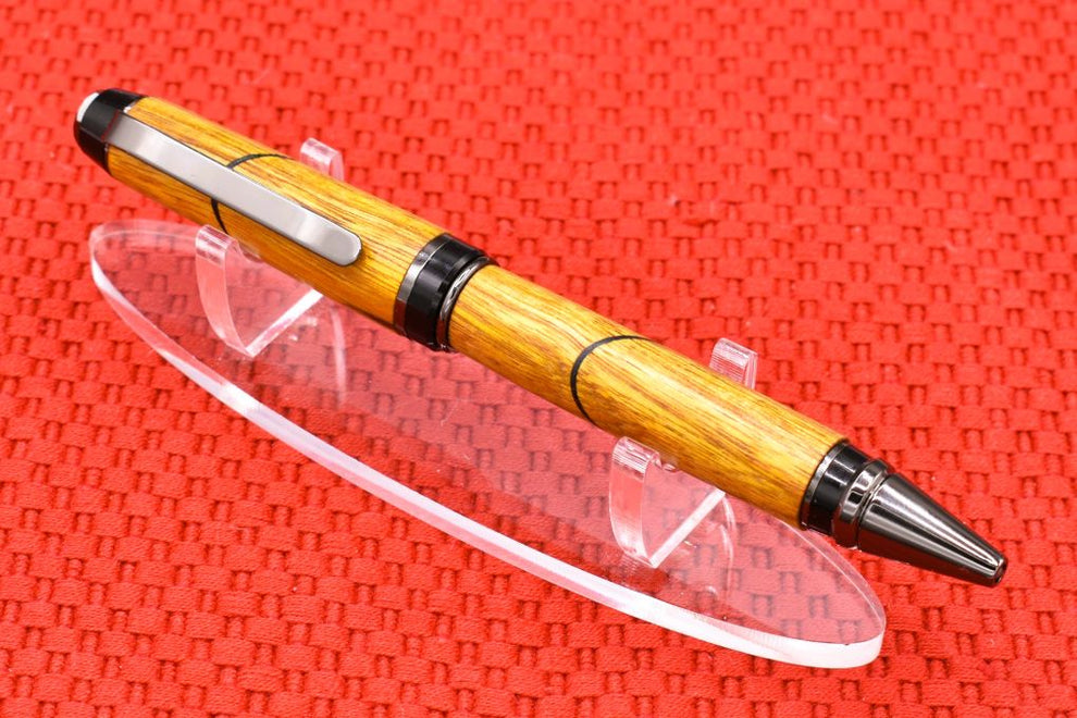 Handmade Cigar twist pen. Canary wood. – Grumpy Guy Pens