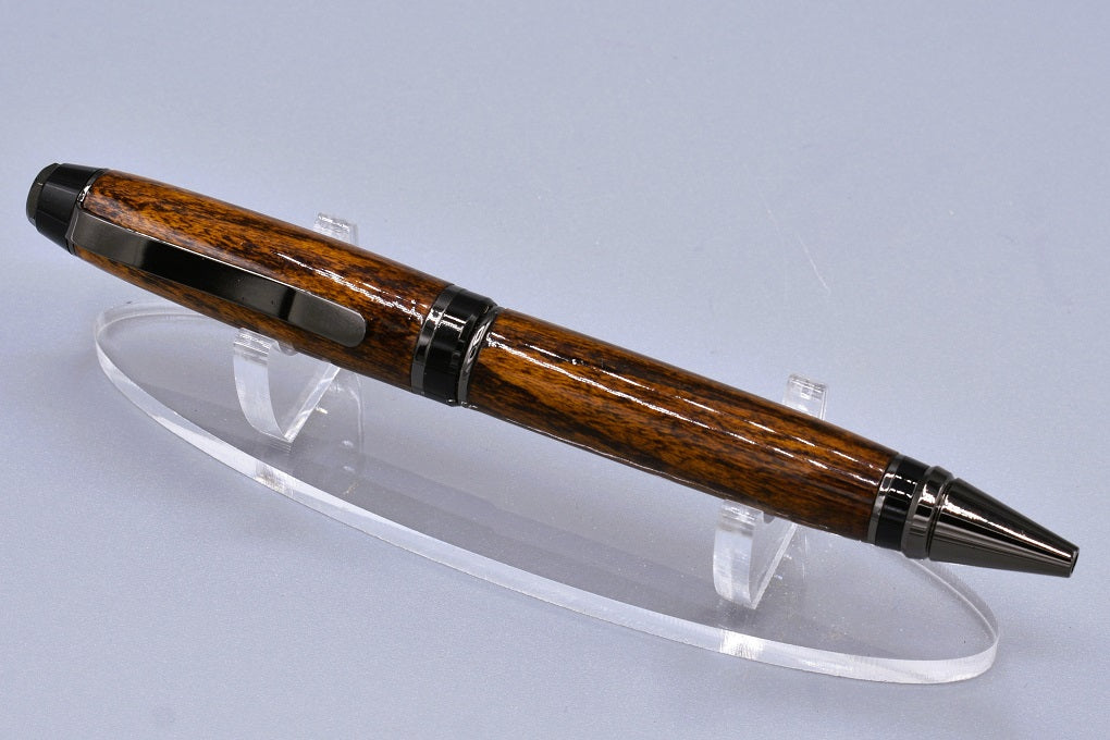 Handmade Cigar twist pen. Dyed mulberry wood.