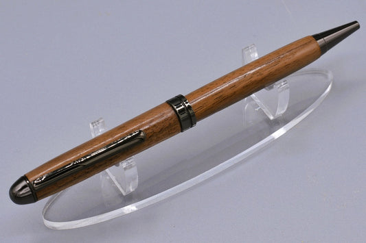 Handmade Round Top twist pen. Walnut wood.