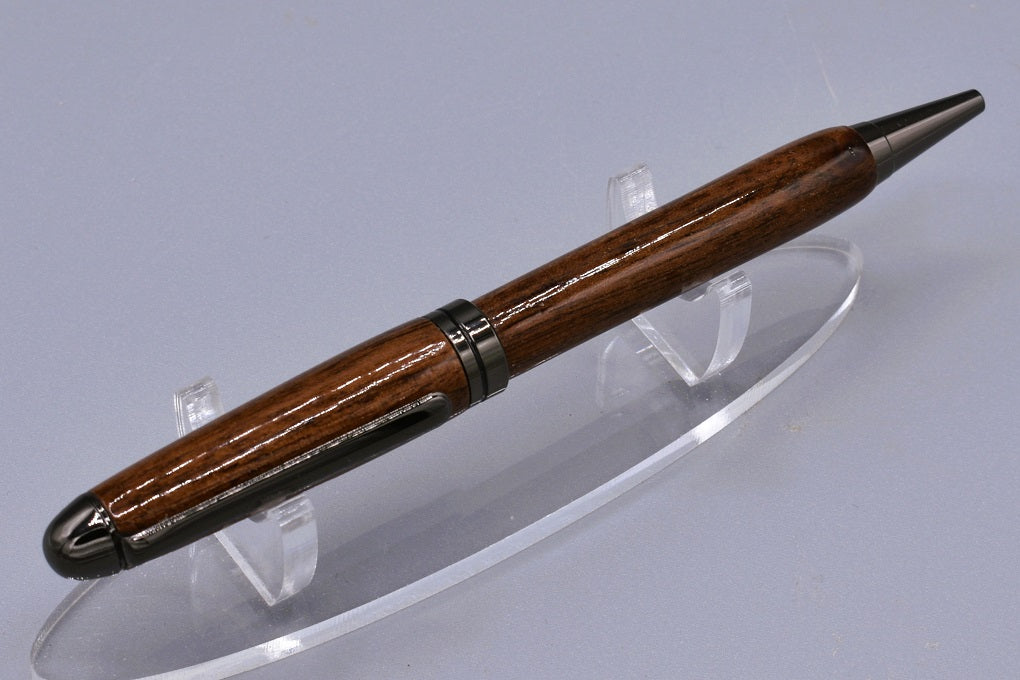 Handmade Round Top twist pen, Granadillo wood.