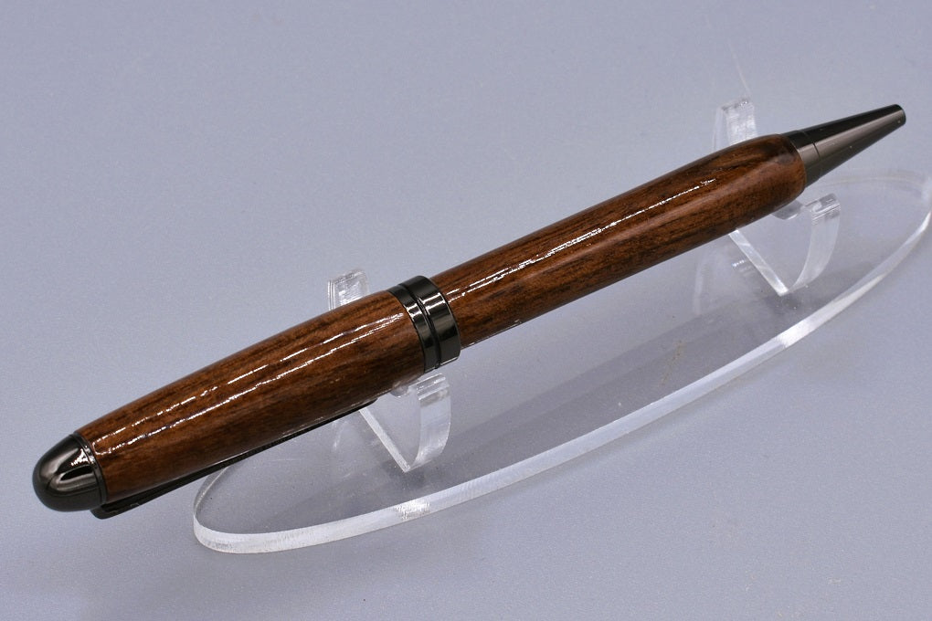 Handmade Round Top twist pen, Granadillo wood.