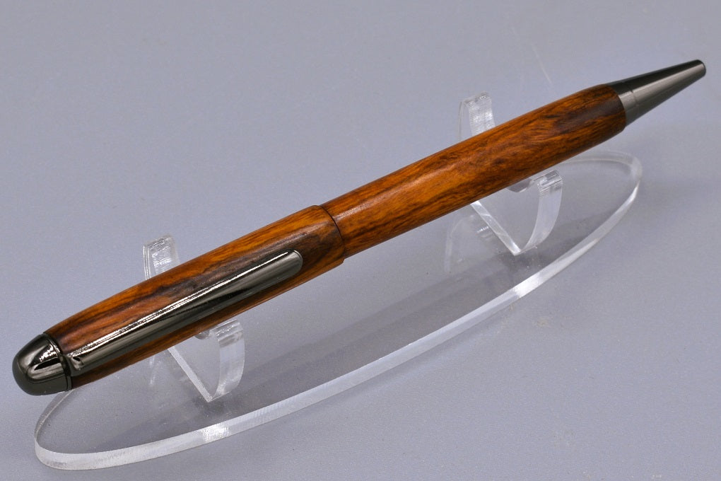 Handmade Round Top twist pen. No band. Sonora Desert Ironwood.