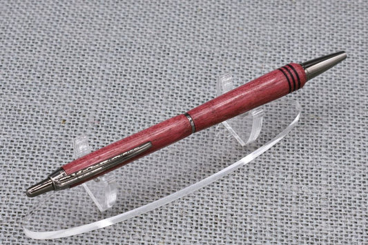 Handmade Slim click pen. Purpleheart wood.