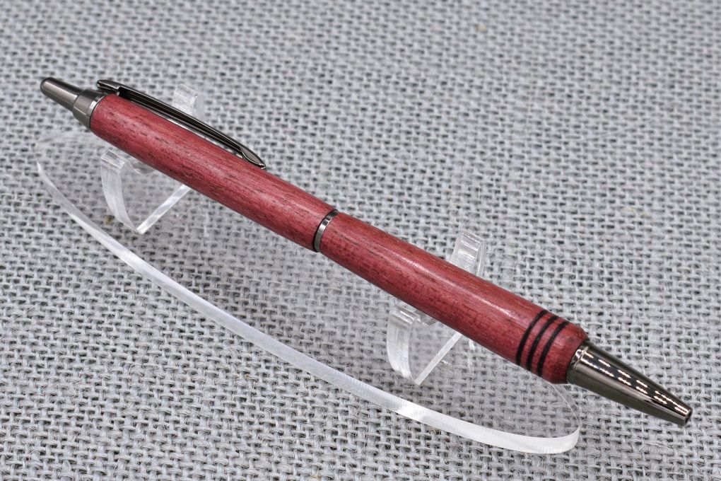 Handmade Slim click pen. Purpleheart wood.