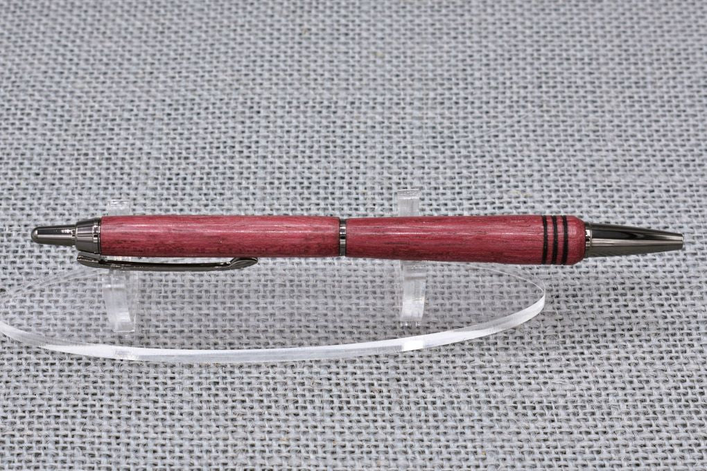 Handmade Slim click pen. Purpleheart wood.