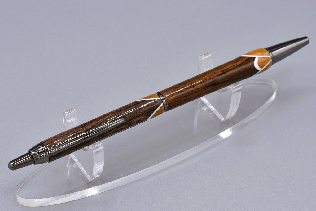 Handmade Slim Click pen. Walnut, Cherry.