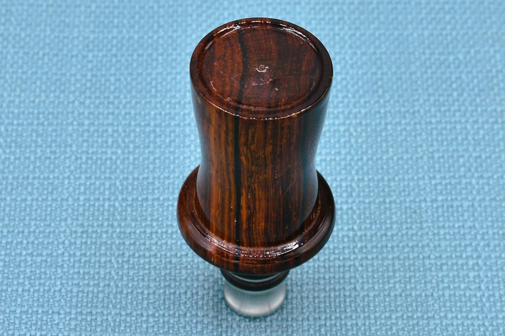 Handmade Bottle Stopper. Cocobolo wood.