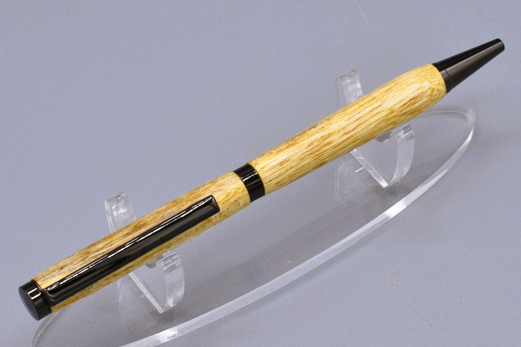 Handmade Slim twist pen. Hackberry wood.