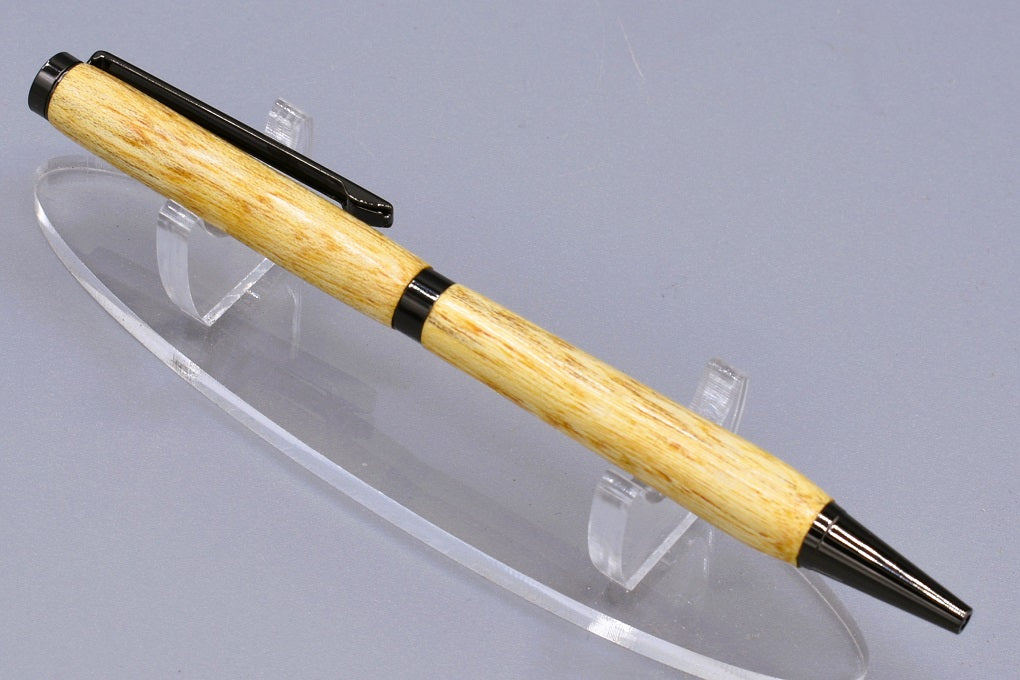 Handmade Slim twist pen. Hackberry wood.