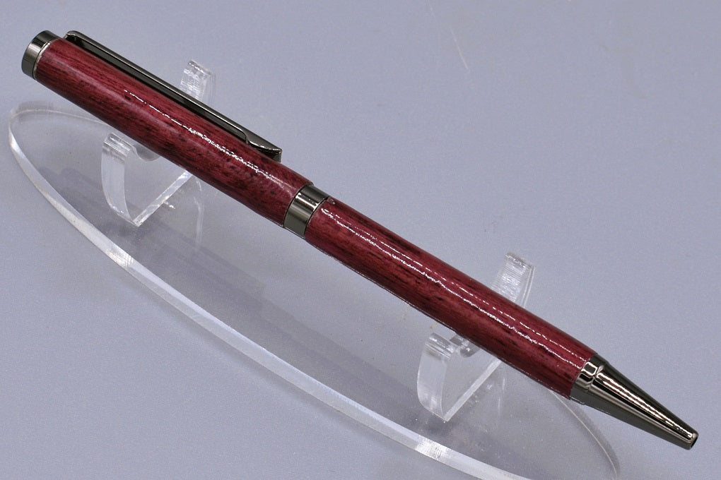 Handmade Slim twist pen. Purpleheart wood.