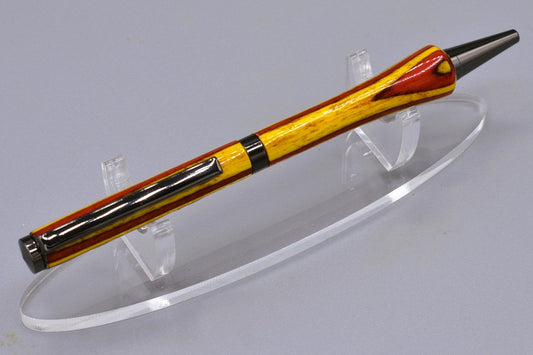 Handmade Slim twist pen. Spectraply wood.