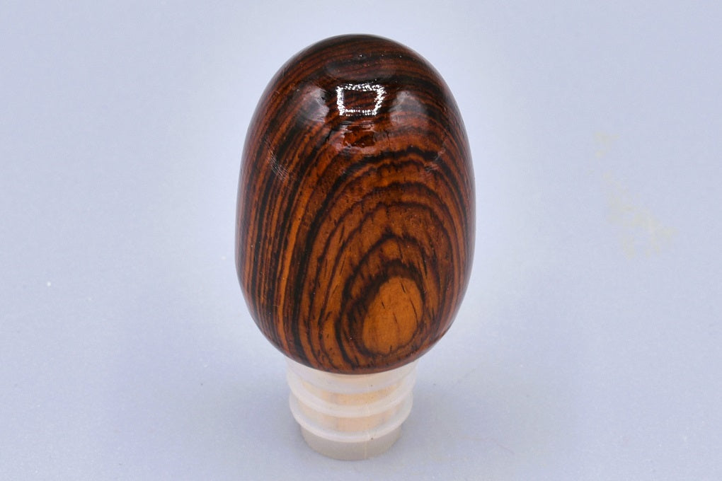 Handmade Silicone Bottle Stopper. Cocobolo wood.