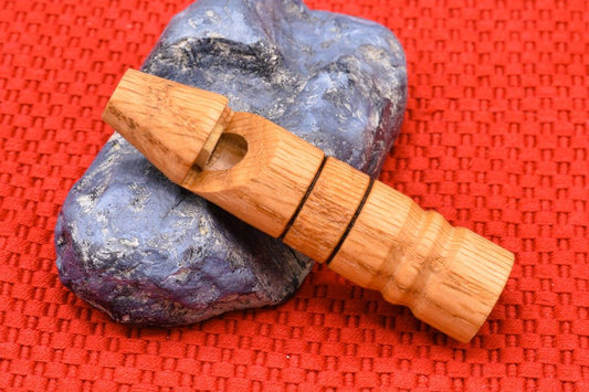 Handmade Classic Whistle. Red Oak wood.