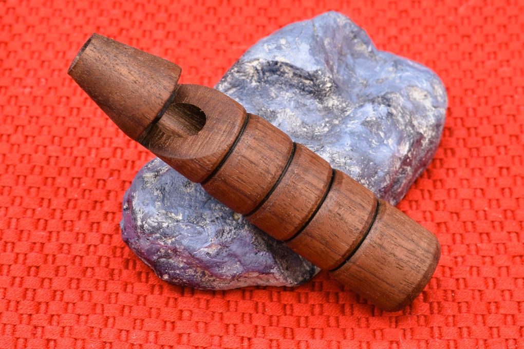 Handmade Classic Whistle. Walnut wood.